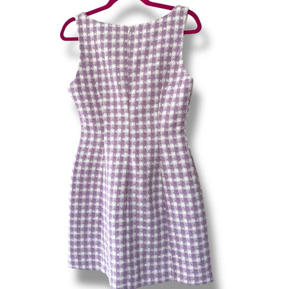 Glamorous Lilac Houndstooth Print Mini Dress S from Dolls Kill - Picture 2 of 6